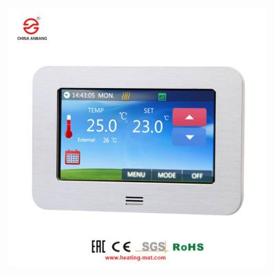 China weekly programs Direct Easy Installation thermostat for heating film Te koop