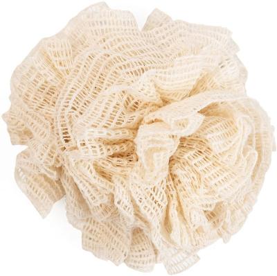 China All Natural Ramie Sisal Body Bean Bag Sponge Ball Eco-Friendly Zero Scrubby Bath Plastic Free Skin Care Exfoliating Cloth for sale