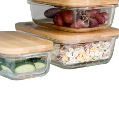 China Microwavable Plastic Food Bento Lunch Box BPA Free Glass Lunch Viable Sustainable Bamboo Container for sale