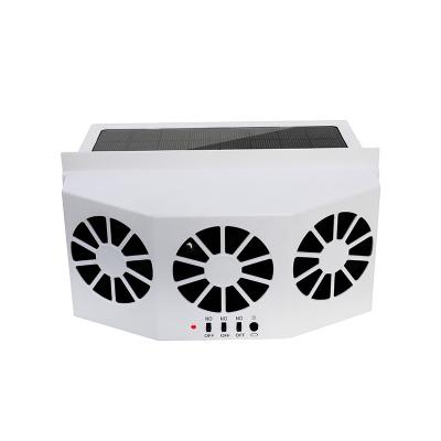 China Universal Vehicle Window Electric Car Fans ABS Solar Power Cooling Exhaust Fan for sale