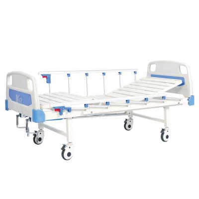 China RC-MB03B 2 Cranks Hospital Bed Manual Bed For Patient Hospital Bed Medical 204*90*50cm for sale