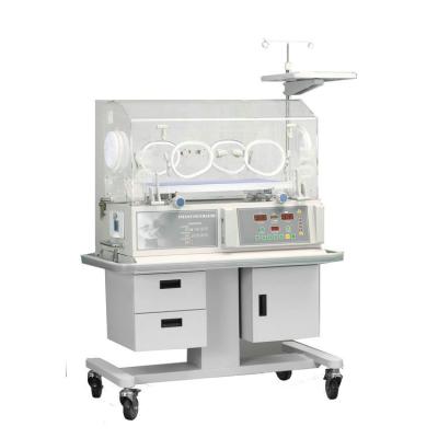 China RC-BIN3000B Cheap Metal Baby Medical Neonatal Infant Incubator with Skin and Air Temperature and Drawer for sale