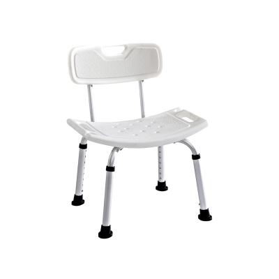 China KJT501 High Quality Aluminum Height Adjustable Modern Foldable Shower Chair with Detachable Backrest and Armrest for Elderly for sale