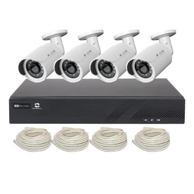 China NIGHT VISION 8CH PoE NVR Kit System with 4pcs 2mp IP Bullet Cameras K842E for sale