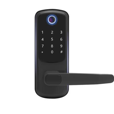 China 304 Stainless Steel Fingerprint Lock Tuya Key System Smart Electric Door Lock Fingerprint Lock Remote Home Smart Home Waterproof Portable for sale