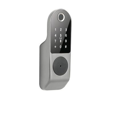 China Stainless Steel Hardware Tuya / TTLock App Fingerprint Smart Glass Door Lock for sale