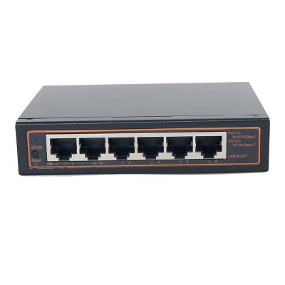 China POE 4 Ports 10/100Mbpsl Access PoE Switch With 2 RJ45 Uplink SP1106-4PFE2FE-DC for sale