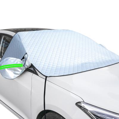 China Heat Insulation Universal Car Styling Front Window Cover Device Car Windshield Sunshade Silver Snow Cover Suitable For Snow Car Sunshade for sale