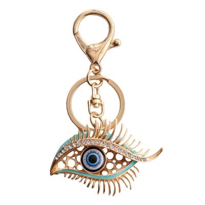 China Car Key Chain Car Blue Eyes Jewelry Car Decoration Creative Devil's Bag Pendant New Small Eye Metal Key Chain Pendant China-chic for sale