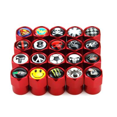 China Durable Stem Air Wheel Tire Stainless Steel Car Dust Cover Customize Your Car Logo for sale