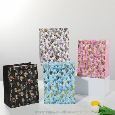 China Recycled Materials price low price customized shopping paper bag shopping ziplock bags with handle for delivery jewellery for sale