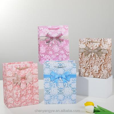 China Recycled Materials cheap wholesale price luxury shopping tissue paper bag customized for business coffee 2023 hot sale good price for sale