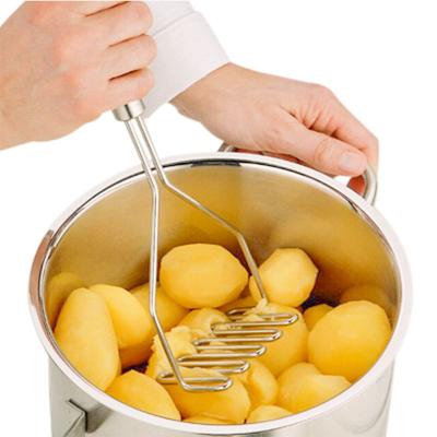 China Sustainable LK68 Stainless Steel Wave Shape Potato Crusher Cutter Tool Kitchen Instrument Crushing Tool Sweet Potato Crusher for sale