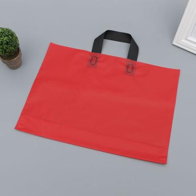 China Normcore / EVA factory spot plastic bag custom logo shopping portable handbag handbag packaging minimalist direct matte plastic bag packaging for sale