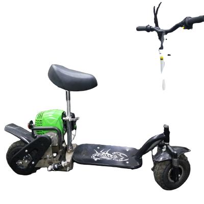 China Foldable 9 inch high-tensite 49cc 50cc 2 stroke mountain gas steel scooter cheap tire for sale