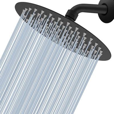 China Without diverter high pressure shower head made of 304 stainless steel, 8inch rain shower head for sale