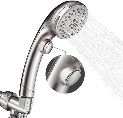 China Single Spout + Redge Self-Cleaning - 2021 Hot Selling High Pressure 6 Setting Handheld Shower Head with On/Off Switch and Spa Spray Mode for sale