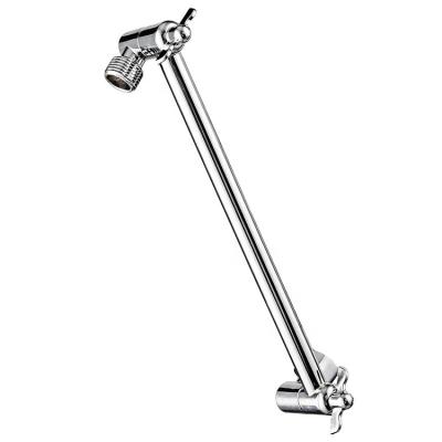 China Adjustable Extended Shower Arm Spray Shower Head Without Diverter Redge - Amazon Copper Plated Extended Top Bracket With Toothed Extension Rod for sale