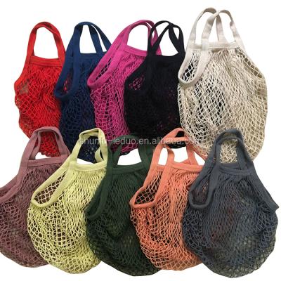 China Cheap Price Custom Reusable Organic Shopping Cotton Mesh Bag 100% Eco-friendly / Reusable Manufacturers for sale