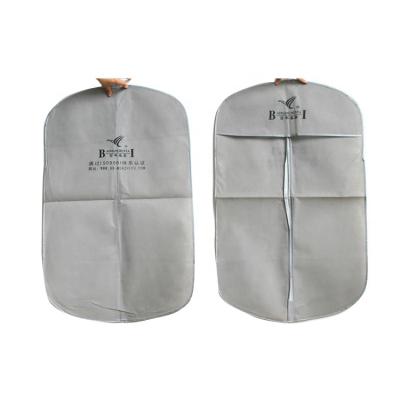 China Custom logo storage garment suit cover bag/reusable foldable non woven garment bag for suit and dress for sale