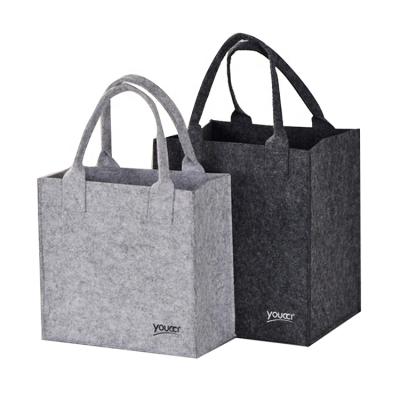 China Professional Factory Handled OEM Shopping Custom Promotional Felt Tote Bag for sale