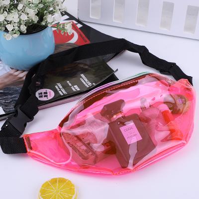 China 2020 Popular Cross Water Proof Most Jelly Fanny Pack Transparent PVC Clear Ladies - Body Waist Bags for sale