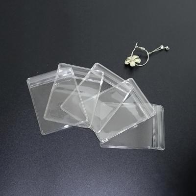 China Large capacity/transparent PVC sealed bag waterproof jewelry bag high, customized ear jewelry, earrings, self sealing bag for sale