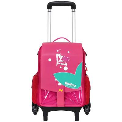 China Waterproof Kids Rolling Backpack With Wheels For Kids School Bags for sale