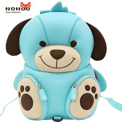 China Waterproof Custom Backpacks Bags Kid Students Cardboard Blue Bear School Bag For Christmas Gift Bags for sale