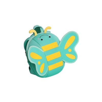 China New Design 3D Neoprene Butterfly Anti-theft Double Shoulder Backpack Girl Waterproof Backpack for sale