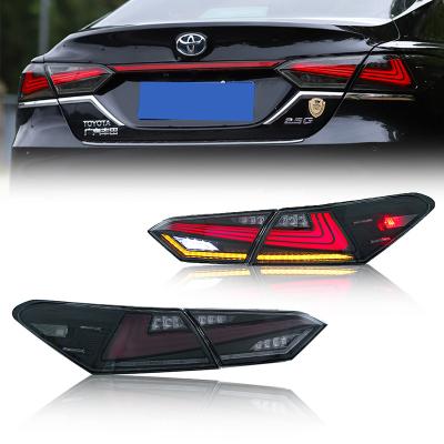 China Modified Autolamp Glistuning Glistuning LED Tail Lights Compatible with Toyota Camry 2018 Sequential Indicator Rear Lamp Assembly 2019 2020 for sale