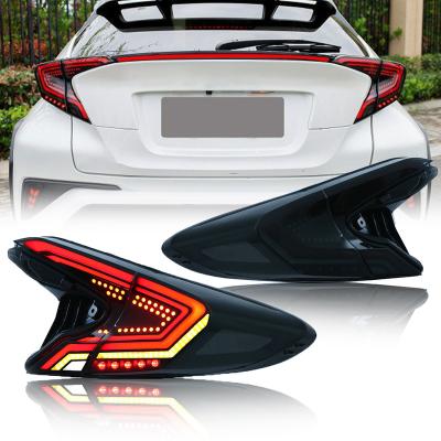 China Modified Autolamp Glistuning Glistuning LED Tail Lights Compatible with Toyota C-HR 2018 Sequential Indicator Rear Lamp Assembly 2019 2020 for sale