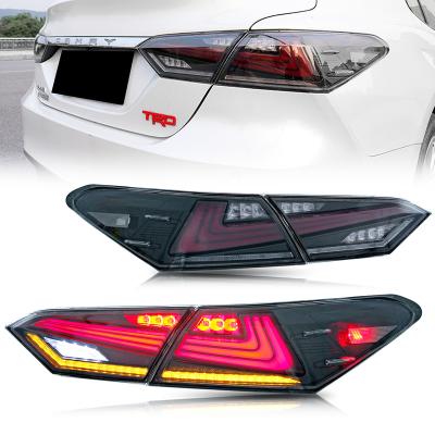 China Modified Autolamp GLISTUNING LED Tail Lights For Toyota Camry 2018 2019 2020 Rear Lamps Animation DRL Brake Turn Signal Assembly for sale