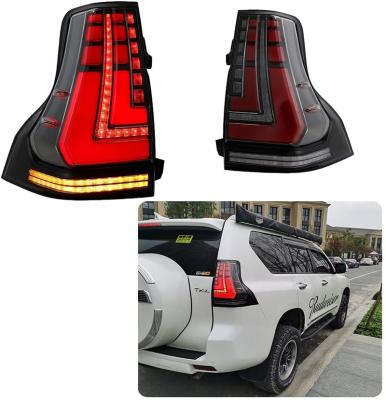 China Modified Autolamp Glistuning LED Tail Lights For GX460 2010-2020 With Start Animation DRL Brake Turn Signal Rear Lamps Assembly Smoked for sale