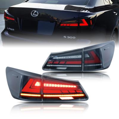 China Modified Autolamp Glistuning LED Tail Lights Compatible with Lexus IS250 IS350 ISF 2006-2012 Sequential Indicator Rear Lamp Assembly for sale