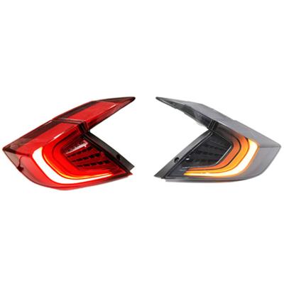 China Factory Supply Modified Autolamp Glistuning LED Turn On Animation Sequential Taillight For Civic Rear Lamp Tail Lights For Honda Civic 2016-2021 for sale