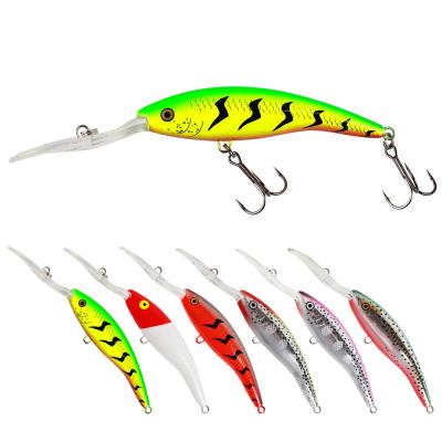 China WEIHE Plastic 10g 14.3g 23g Sinking Lures Artificial Fishing Minnow for sale