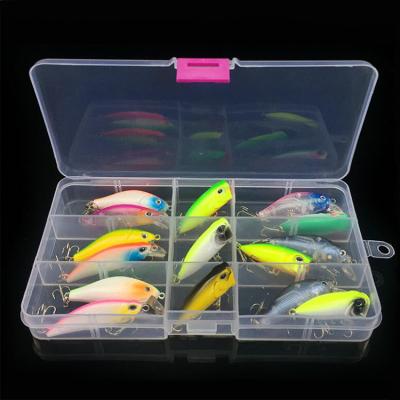 China ABS WEIHE 16pcs Factory Price High Quality Hard Plastic Floating Minnow Fishing Combo Swim Bait Lure for sale