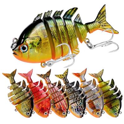 China Weihe 6 Section Plastic Swimbait Bionic Tilapia 14.5g 8cm Multi Joint Fishing Hard Lures WHSB-HS037 for sale