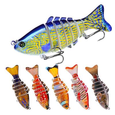 China Weihe 10cm ABS Plastic Seawater Realistic Bass Fishing Trout Bait Multi Joint Fish 15.61g Hard Lure for sale