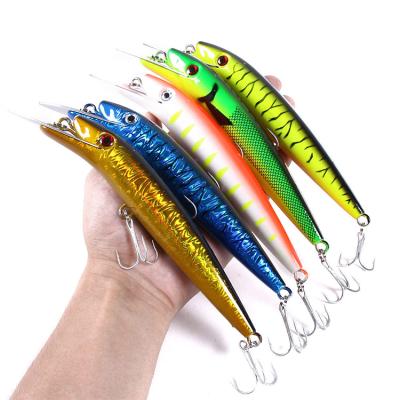 China WEIHE New Season 49g Plastic Deep Sea Minnow Fishing Lure 20cm Baits Artificial Long Big Size Minnow WHHJ-MI111 for sale