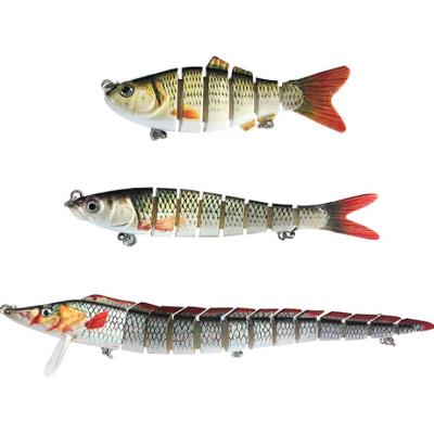 China Weihe ABS Multi Fish 6/8/13 Sections Soft Tail Hard Bait Multi Jointed Fishing Lures for sale