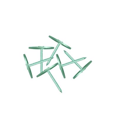 China Flat Ring Shank Metal Chinese Factory Galvanized Roof Nails With Cap for sale