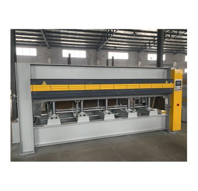 China Horizontal Short Cycle Melamine Laminating Hot Oil Press Machine For Plywood for sale