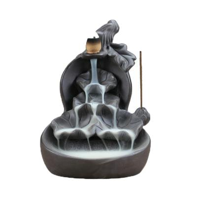 China Europe Wholesale Ceramic Incense Waterfall Burner for Home Decoration for sale