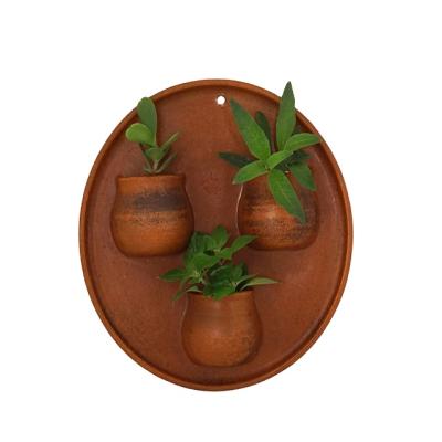 China Factory Wholesale Modern Handmade Air Planter Wall Mount Custom Terracotta Flower Stand For Home Decor for sale