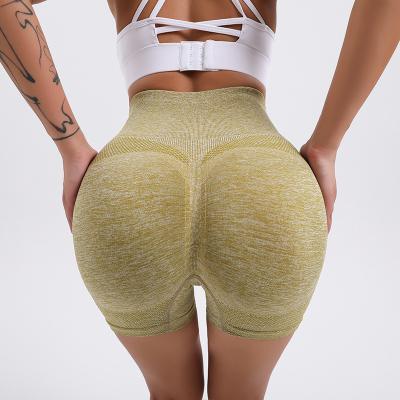 China Women Scrunch Butt Shorts High Waist Breathable Sporty Yoga Shorts Woman Manufacturer Clothing Seamless Shorts Crac! crack! for sale