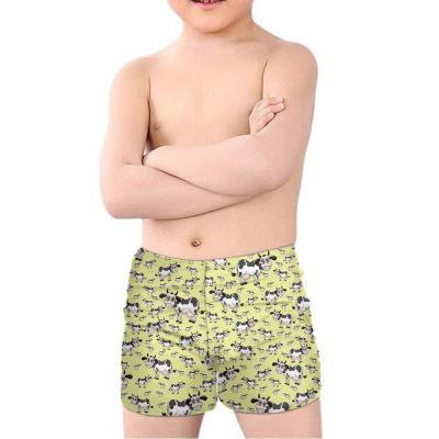 China Wholesale Fashion Cow Viable Pattern Cartoon Boy Shorts Elastic Kids Toddler Kids Pants Waistband Shorts Boardshorts for sale