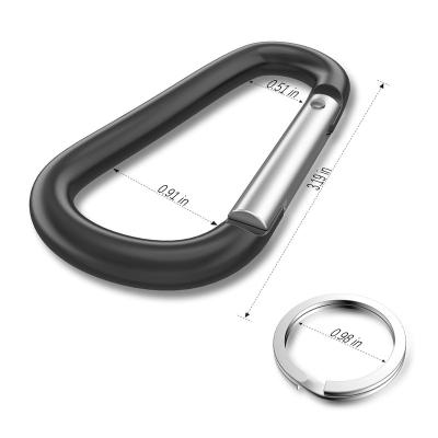 China Safety Carabiner Heavy Duty Aluminum Hook Yoga Carabiner Locking Camping Foil for sale