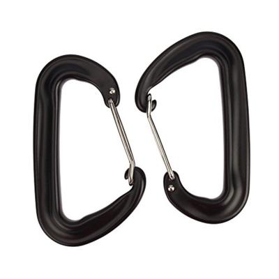 China Wholesale 5KN Heavy Duty Carabiners Aluminum Wire Door Carabiners for sale